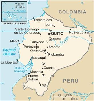 エクアドル　地図